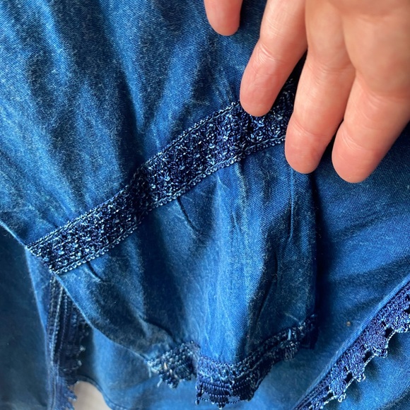Studio West Apparel Lightweight Denim Shirt Jacket Spring Beautiful - Picture 8 of 8